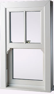 UPVC vertical slider window