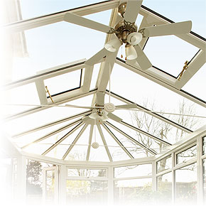 UPVC conservatory roof glass