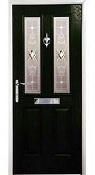 Composite front door - Californian Green