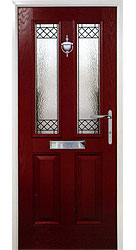 Composite front door - Mountain Red