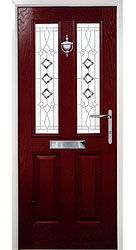 Composite front door - Spanish Red