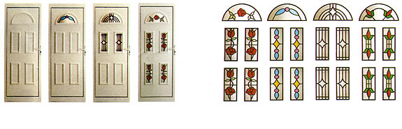 Door glazing options - Ruby range