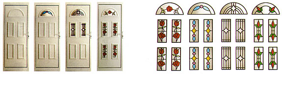 Door glazing options - Ruby range