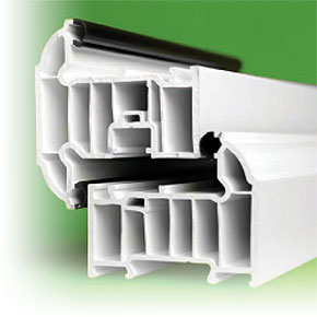 UPVC window chamber detail